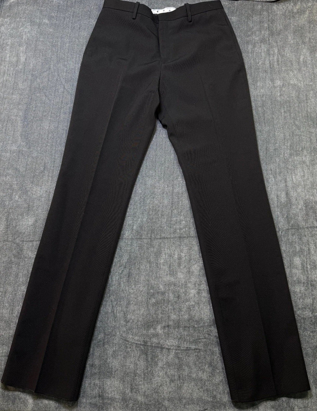 NEW Off-White Seasonal Pants Black Buckle Dry Wool Slim Men's Size 52   $1317.00
