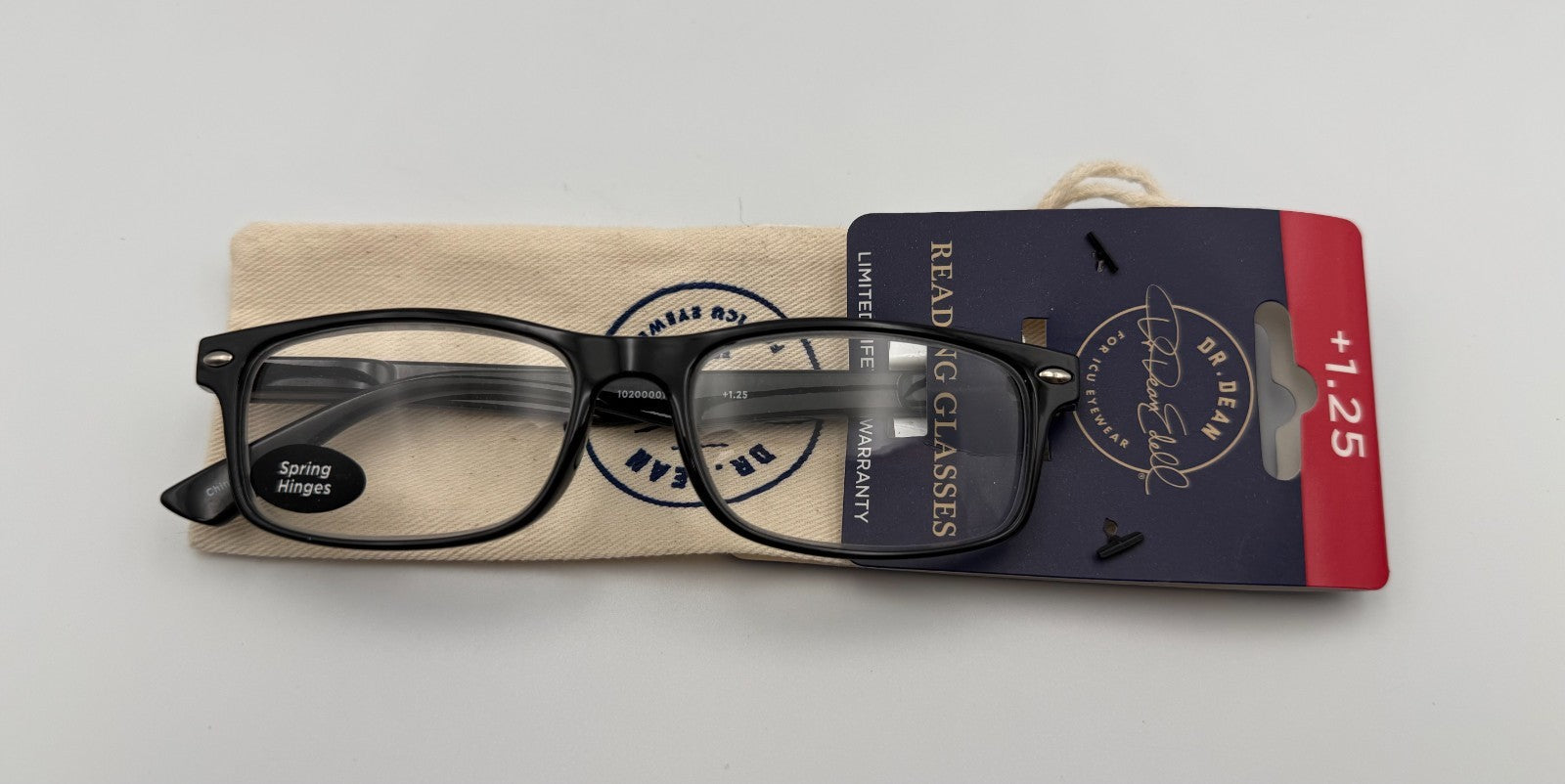 ICU Eyewear Dr. Dean Edell Brentwood Reading Glasses +1.25 Magnification Frame