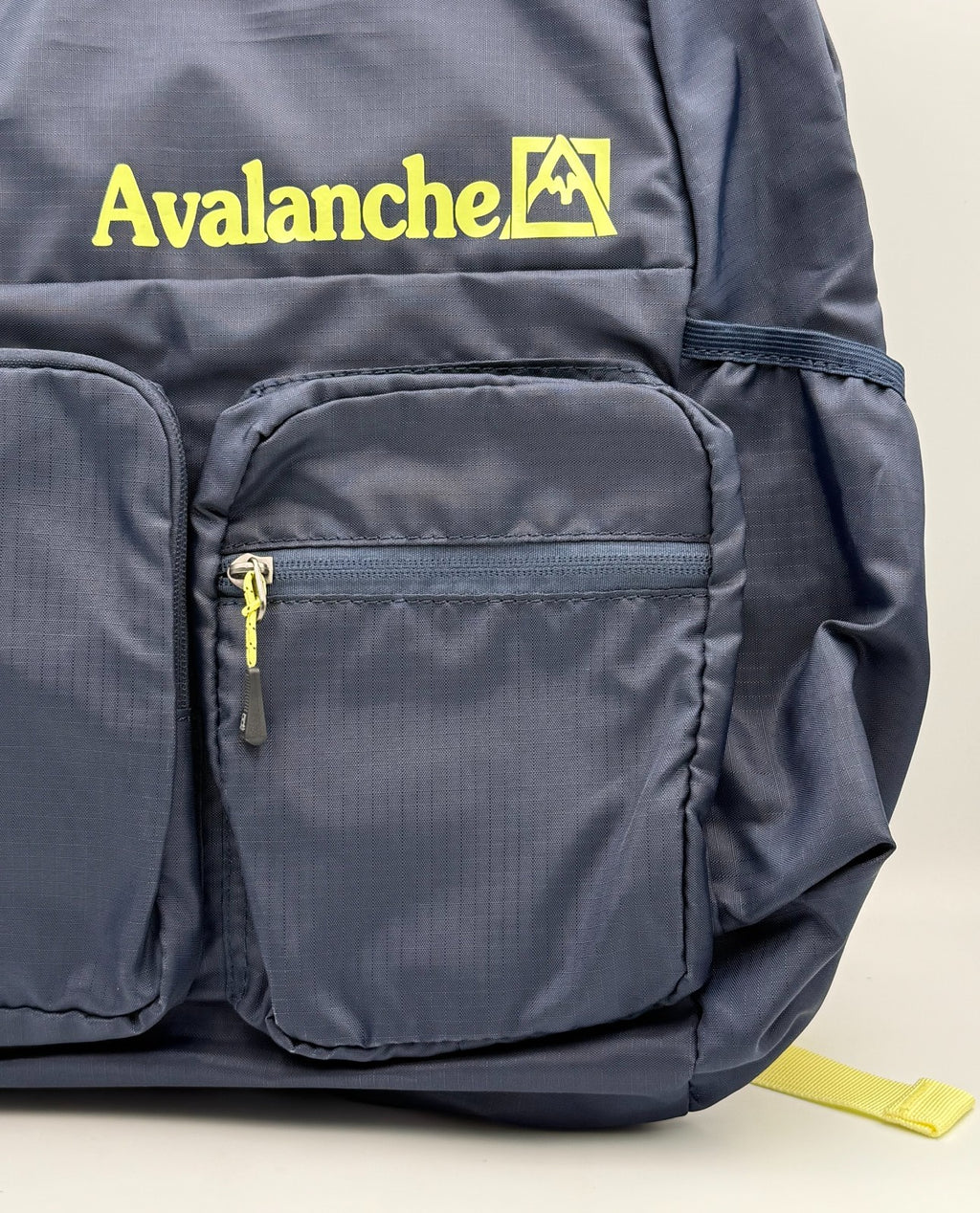 Avalanche Outdoor Supply Co Backpack Black Yellow Hiking Travel School Rucksack
