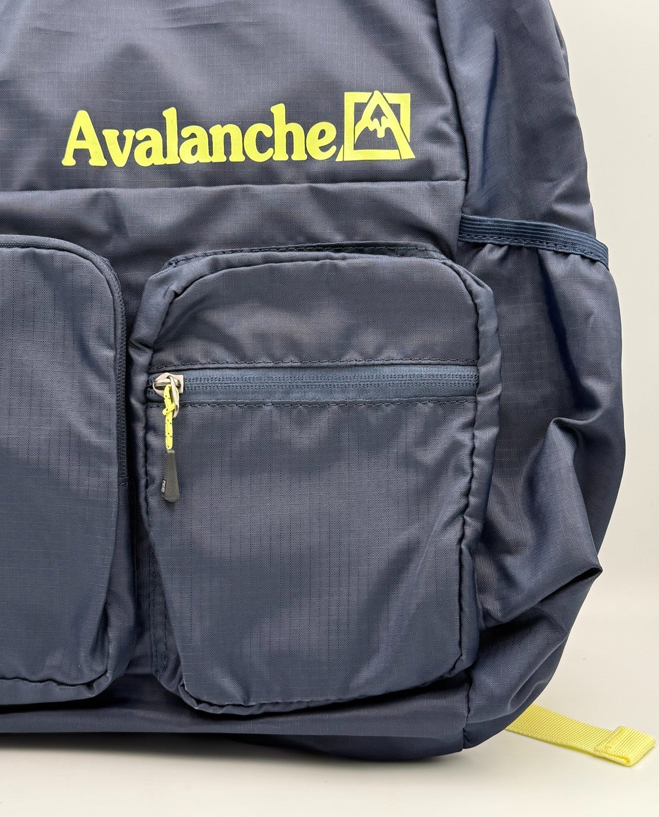 Avalanche Outdoor Supply Co Backpack Black Yellow Hiking Travel School Rucksack