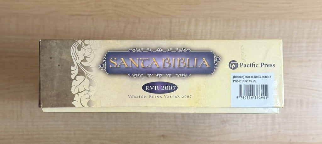 Santa Biblia The Holy Bible Spanish (2007) RVR Edición Especial WHITE/GOLD NEW