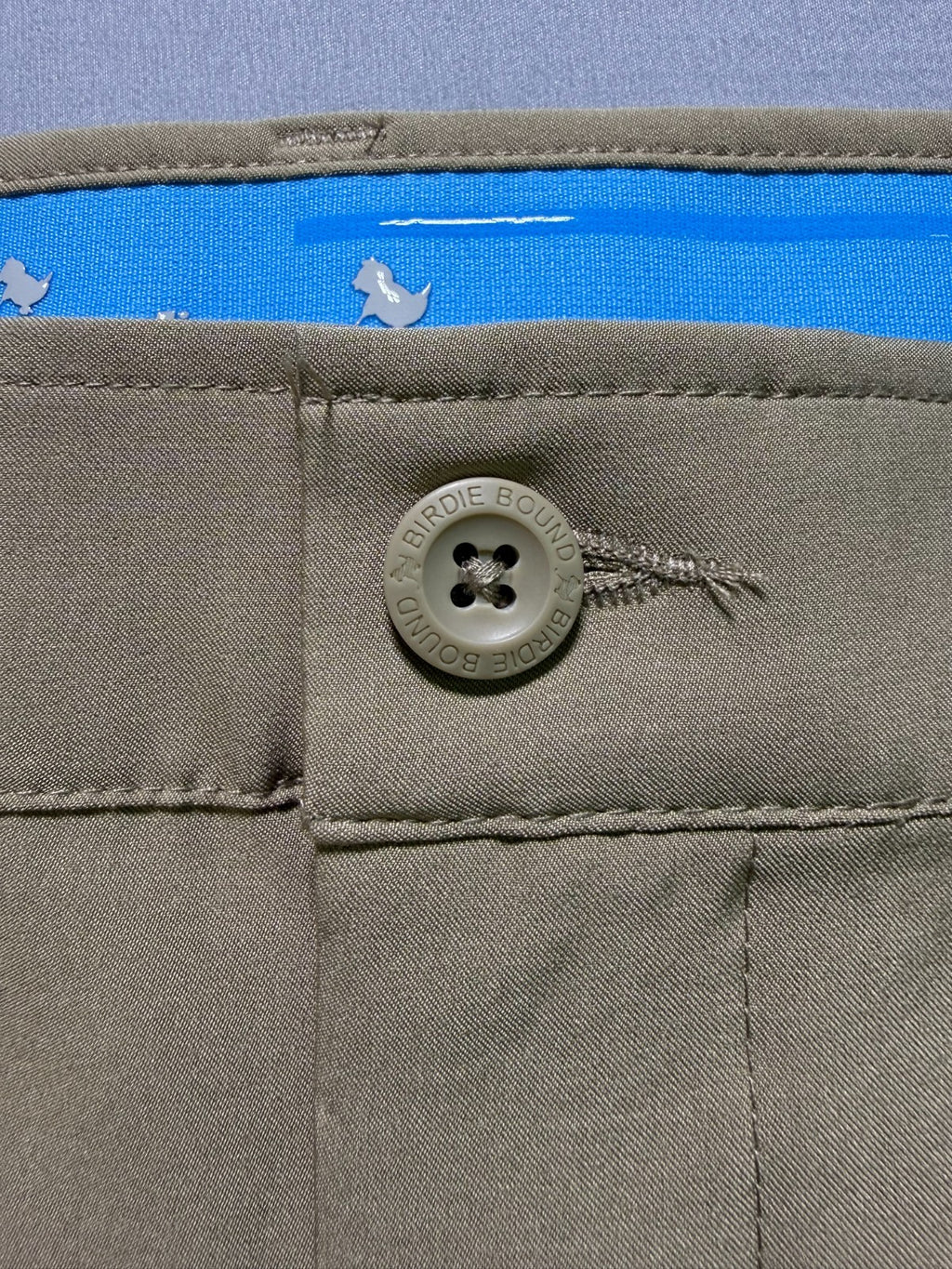 Birdie Bound Regular Fit Golf Pants Men's 40x30 Beige Straight Leg Performance