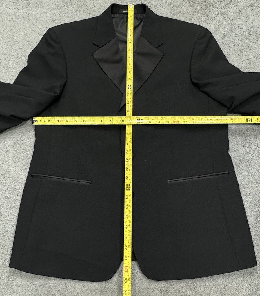 NEW Soprano Men's Size 42S Black Sports Coat Blazer Suit Jacket 3 Button