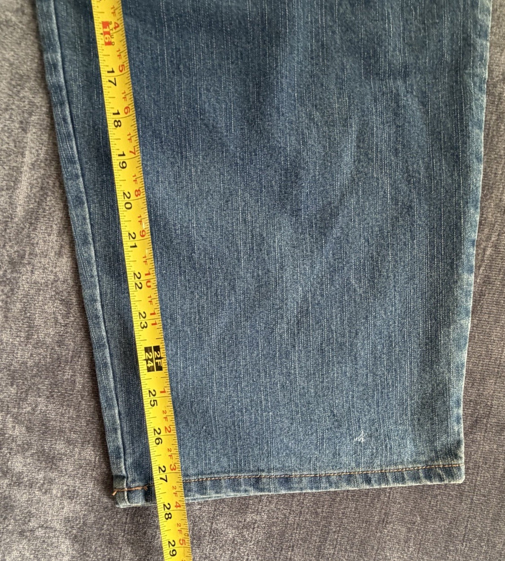 Basic Editions Classic Fit Woman 26W S Denim Blue medium Jeans NWT