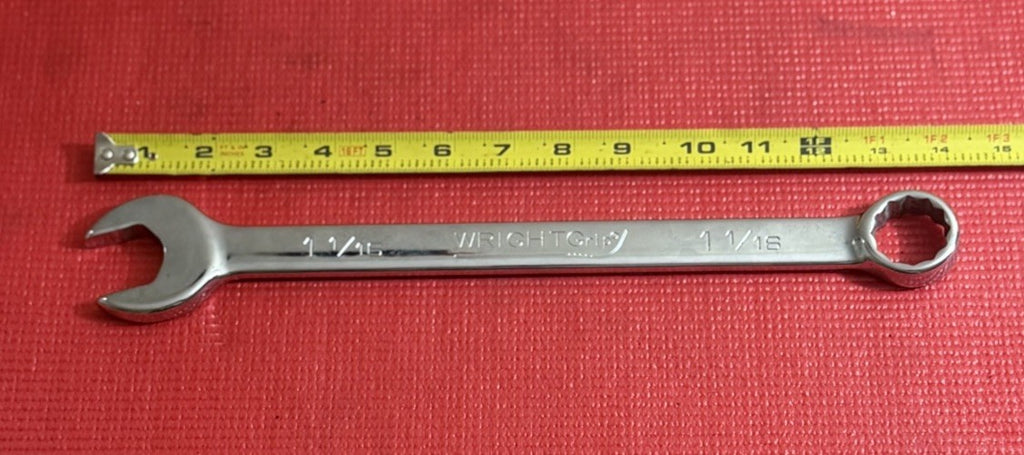 Wright Grip 1234 , 1-1/16" Combination Wrench Made In USA Excellent