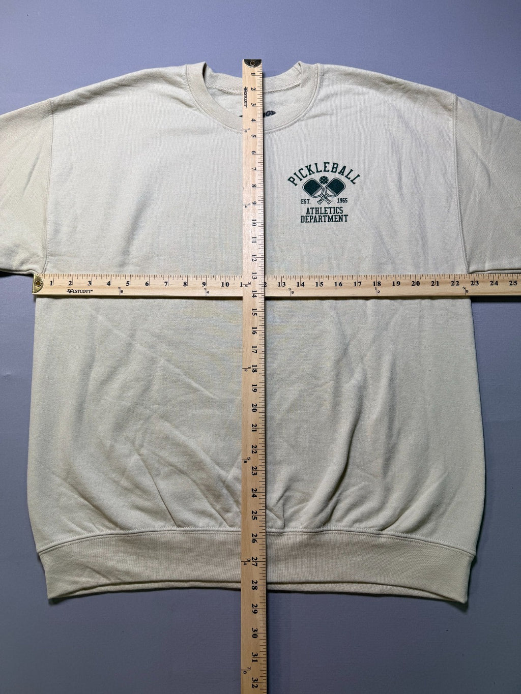 NWOT Strange Daze Los Angeles Pickleball Pullover Sweatshirt Men's Large Beige