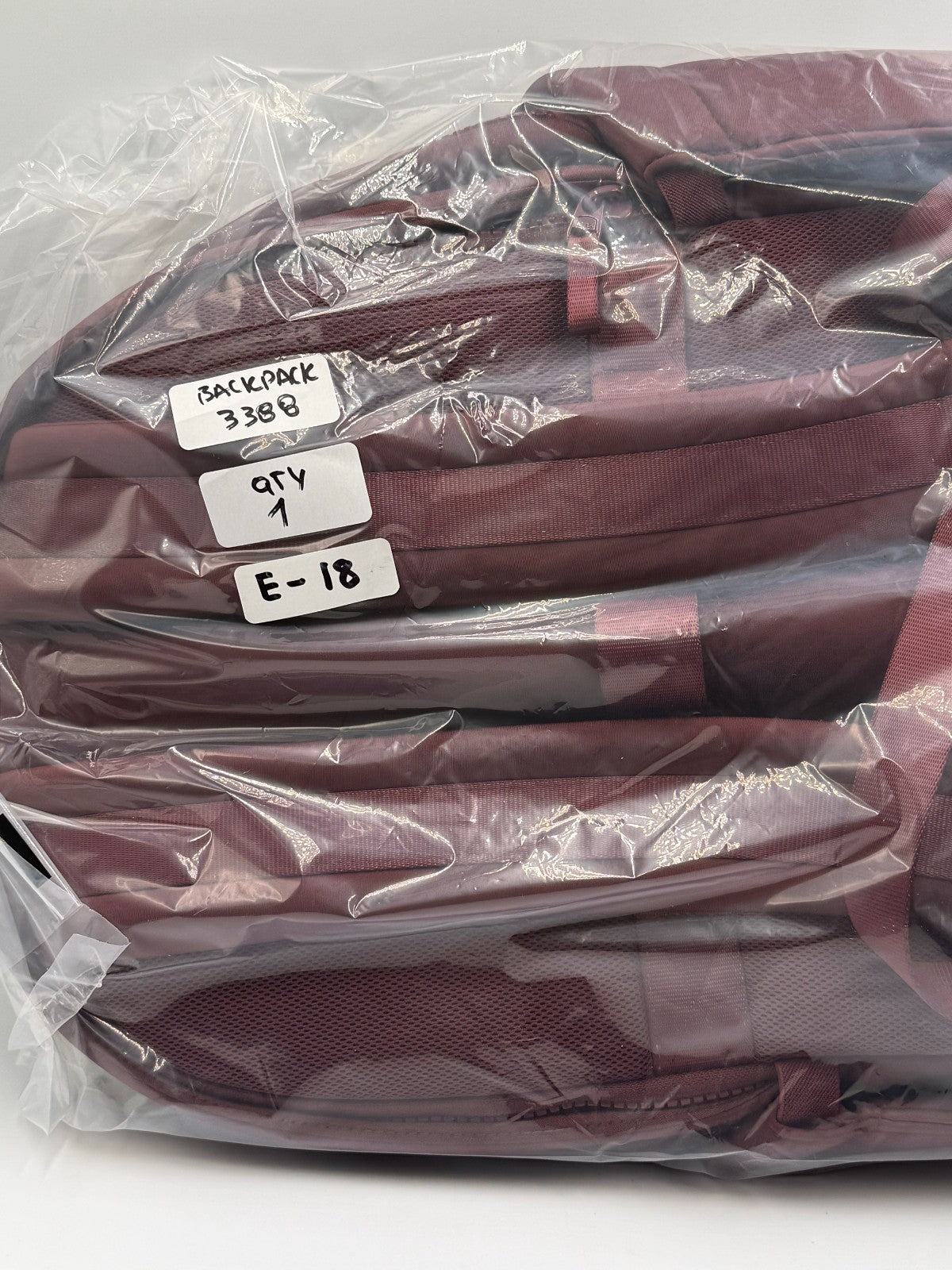 NWT All In Motion 14L Faux Neoprene Backpack Burgundy Maroon Mini School Bag