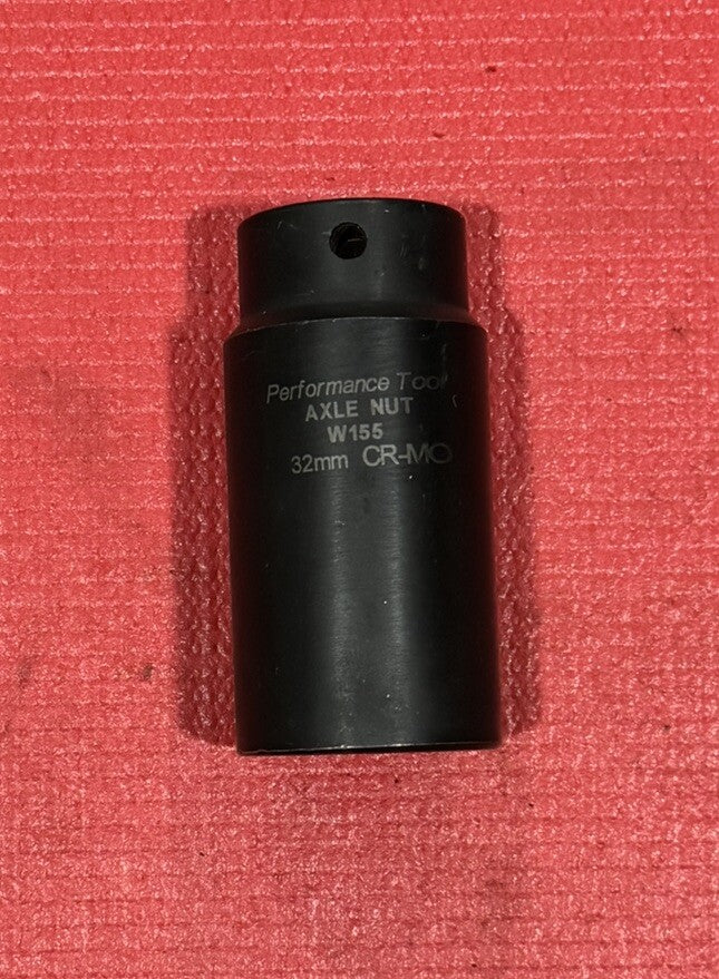 Performance Tools W155, 1/2” Drive Axle Nut Socket CR-MO Metric 32MM 6PT