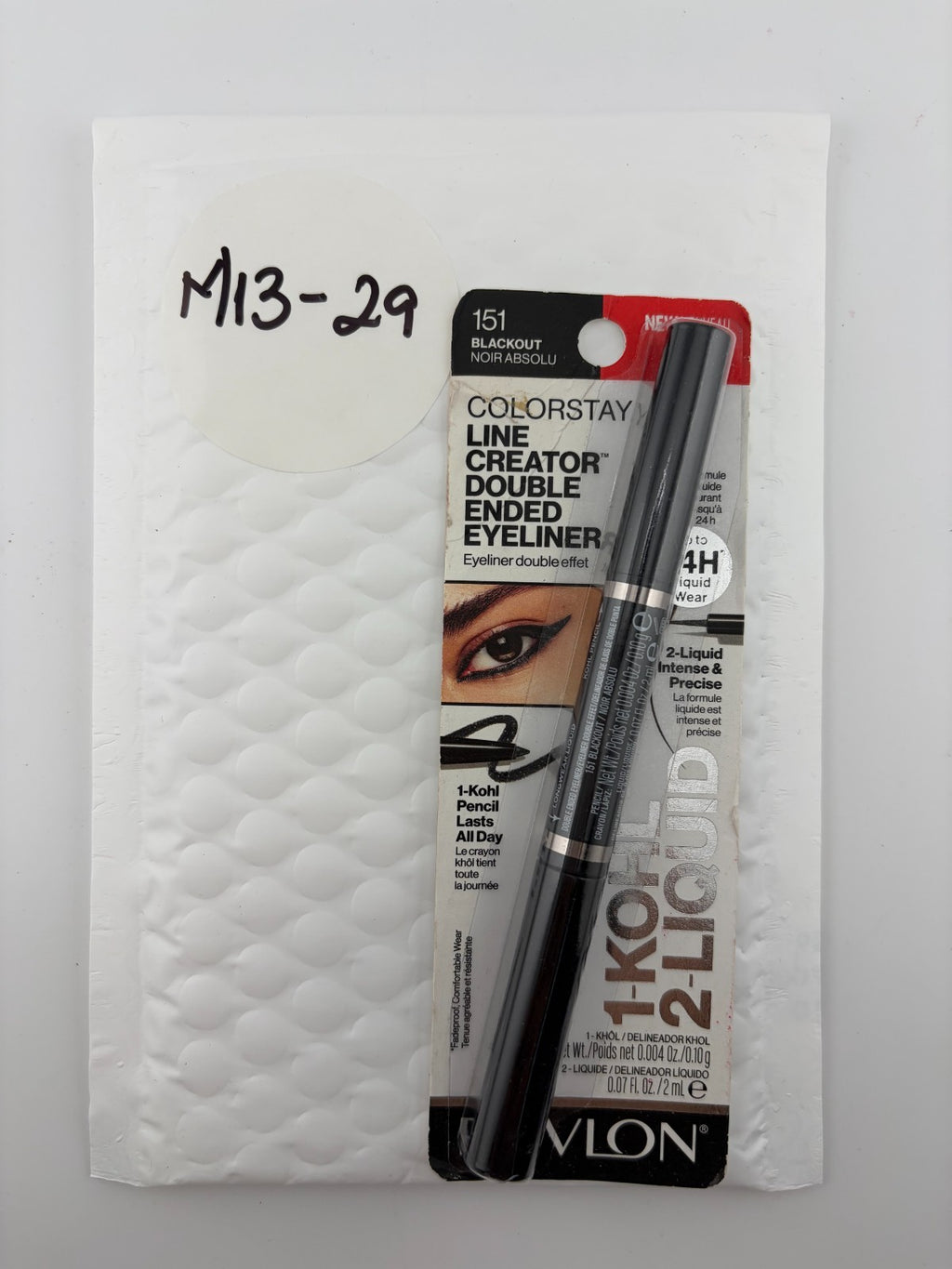 NEW Revlon ColorStay Line Creator Double Ended Liner #151 Blackout Long Lasting