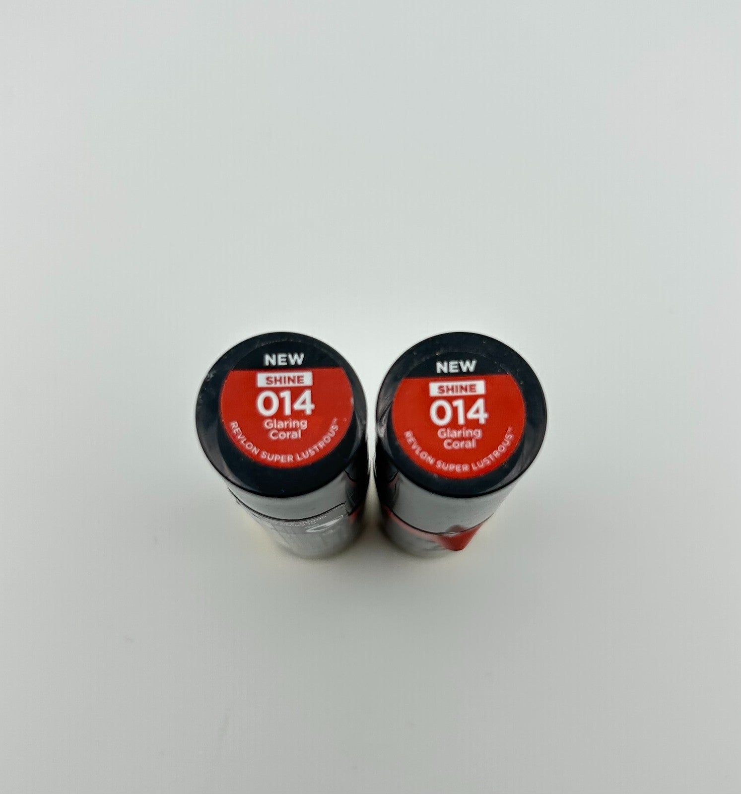Revlon Super Lustrous Glass Shine Lipsticks #014 Glaring Coral - Pack of 2