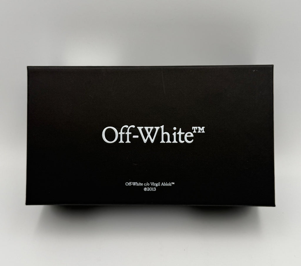 New Off-White Stratford Havana Square Sunglasses Men's Tortoise Shell Green Lens