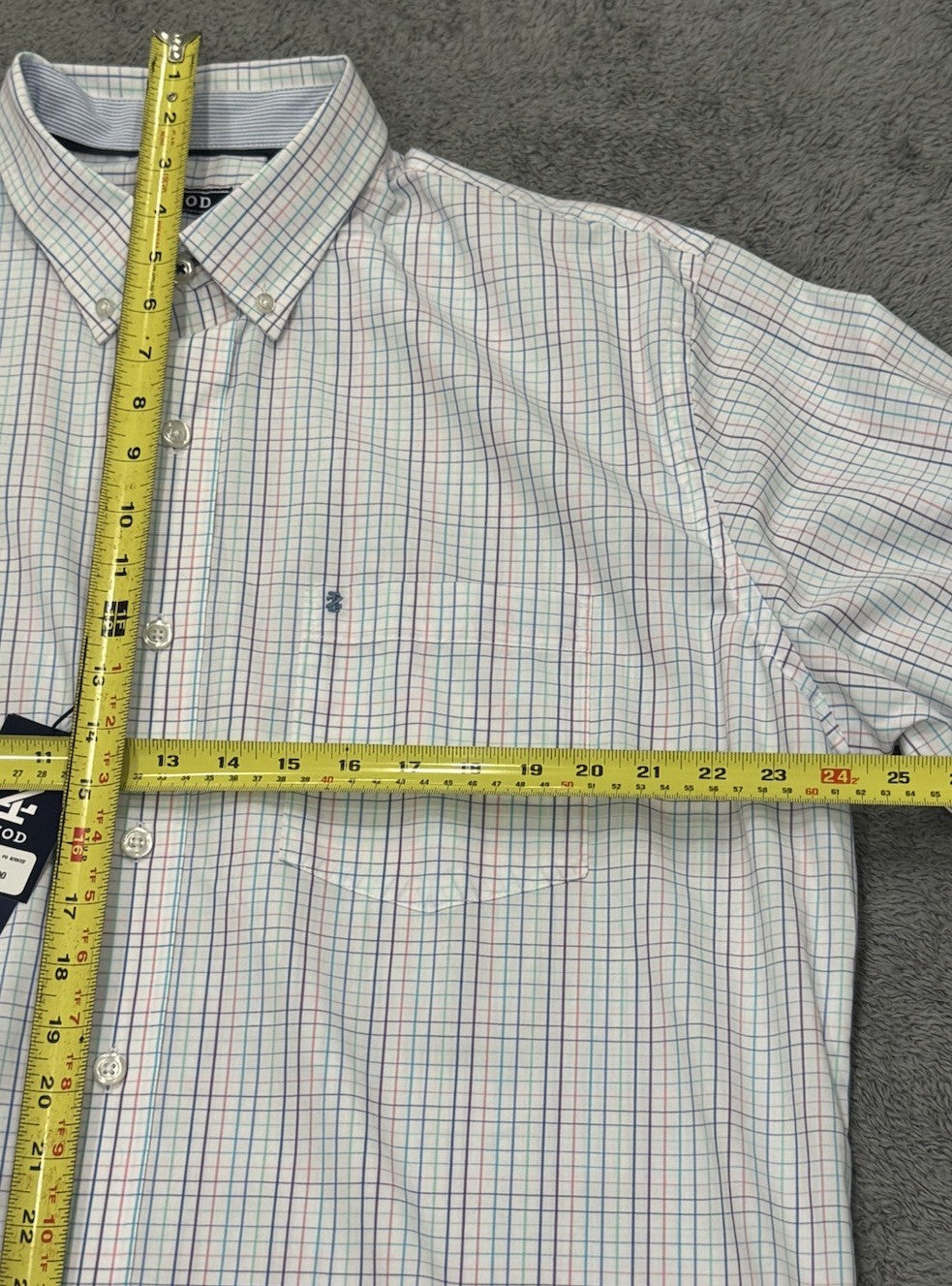 Izod Strip Limpet Shell Long Sleeve Collared Button-up Woven Shirt Size XLT NEW