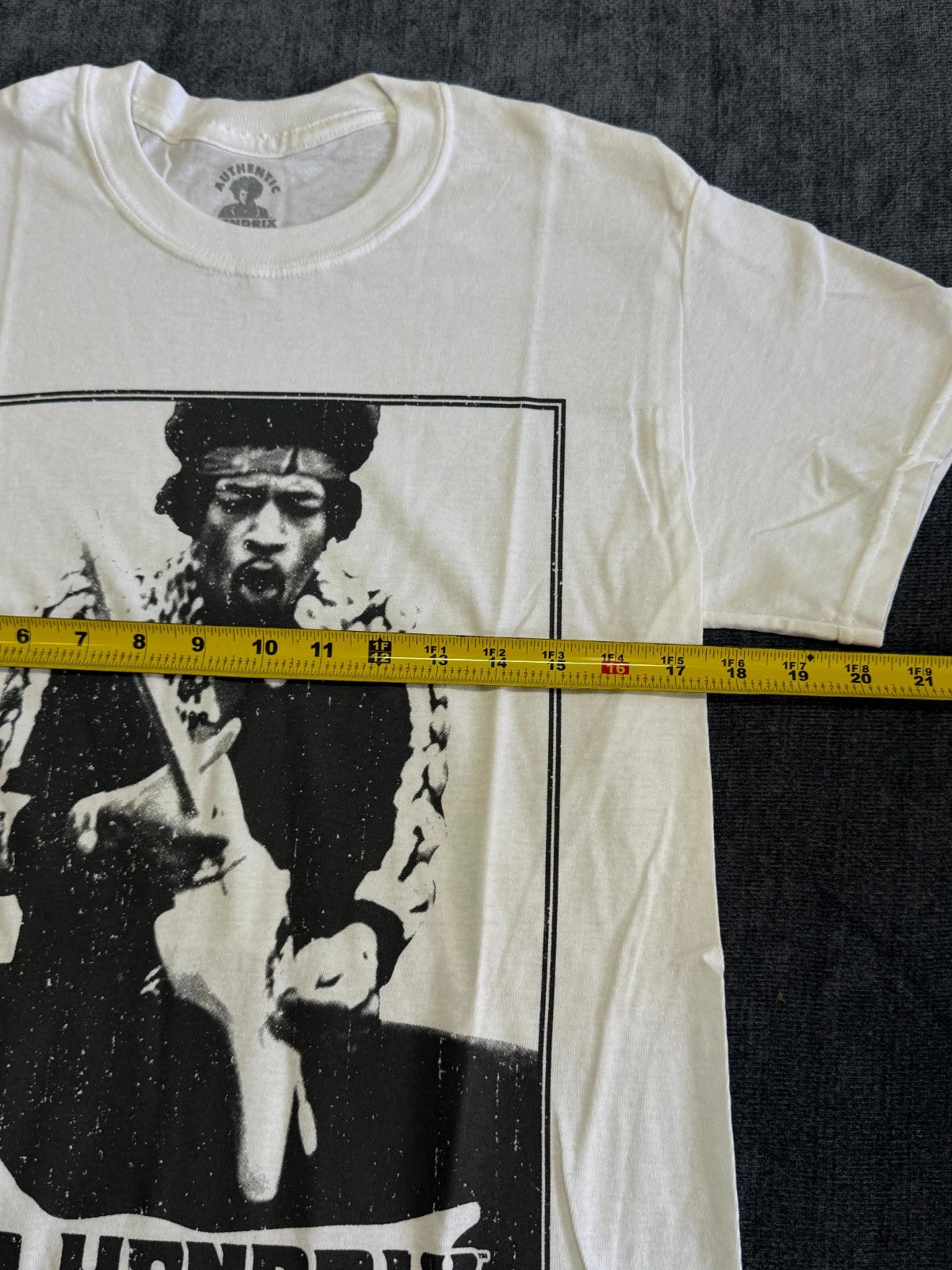 NWOT Jimi Hendrix Graphic Print T-Shirt Unisex Small White Short Sleeve Classic