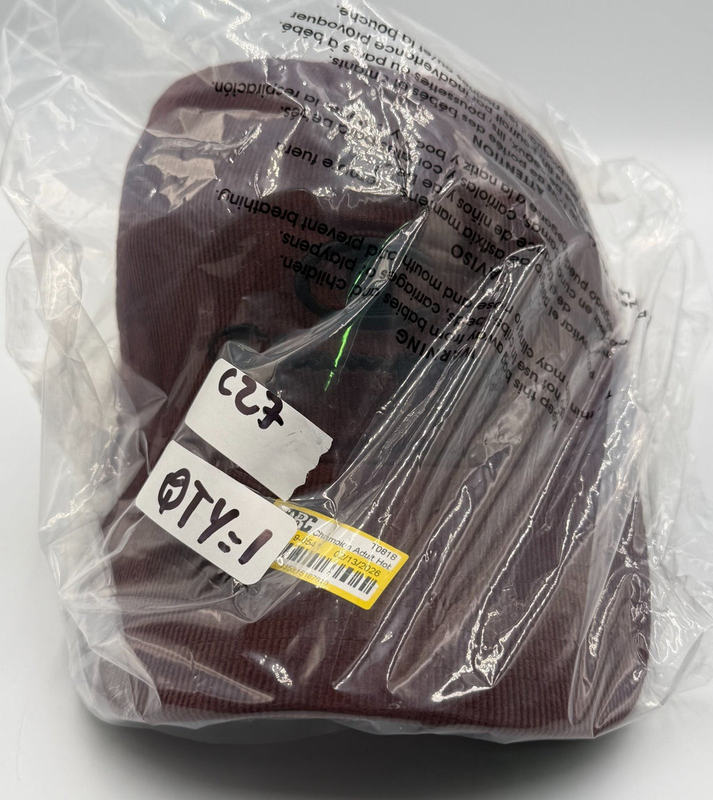NWT Champion Corduroy Dad Hat Maroon Black Embroidered Adjustable Snapback Cap