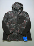 NWT Free Country Vertex Softshell Jacket Boys Large (10/12) Black Camo Full Zip
