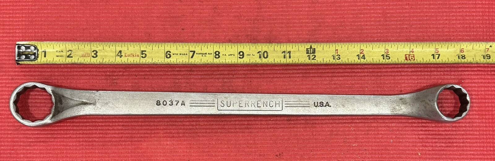 Williams SUPERRENCH 1-5/16" x 1-1/8" 8037A Offset Box Wrench Made In USA