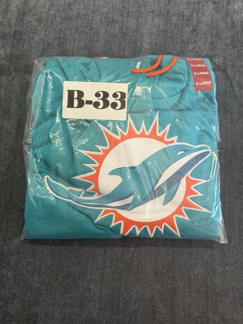 NFL Apparel Miami Dolphins Hooded Sweatshirt Mens Aqua Blue Pullover CHOOSE SIZE