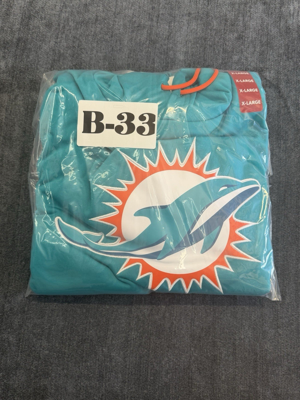 NFL Apparel Miami Dolphins Hooded Sweatshirt Mens Aqua Blue Pullover CHOOSE SIZE