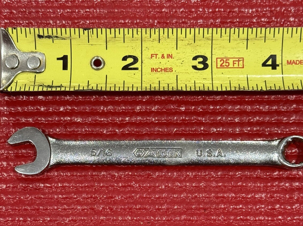 Vintage Allen Tools 20206, SAE 5/16" Combination Wrench 12PT Made in USA