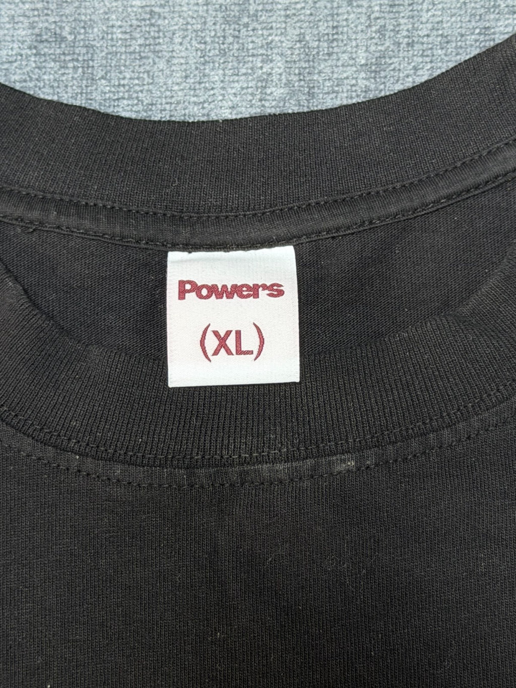Powers Sun Short Sleeve T-Shirt Men's XL Black Logo Crew Neck Casual Wear Tee