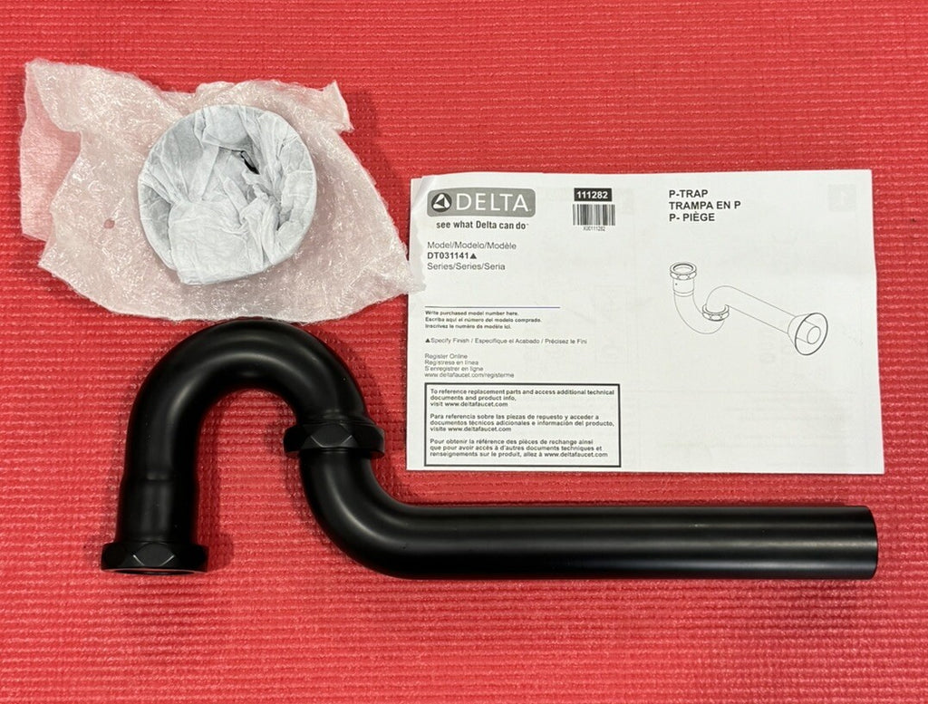 Delta DT031141  P-Trap - Matte Black  New In Box