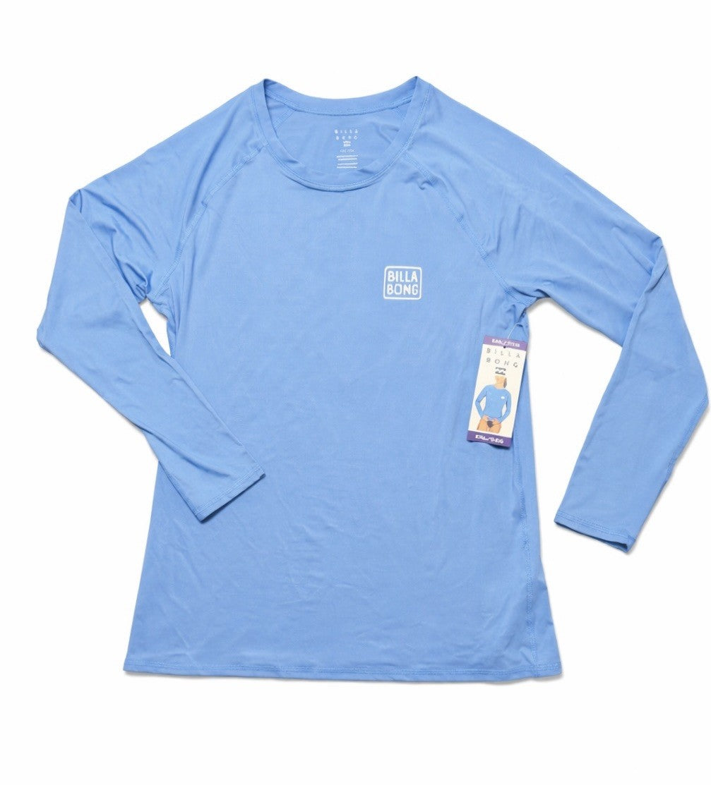 Billabong Women's UV Tee long sleeve Sun Shirt Blue NEW | CHOOSE YOUR SIZE!