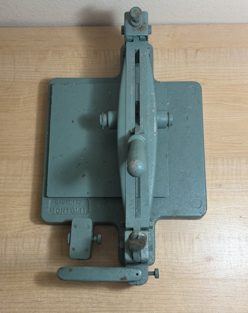 Vintage Brevetti Montolit Italian Manual Tile Cutter W/Original Paint Very Rare