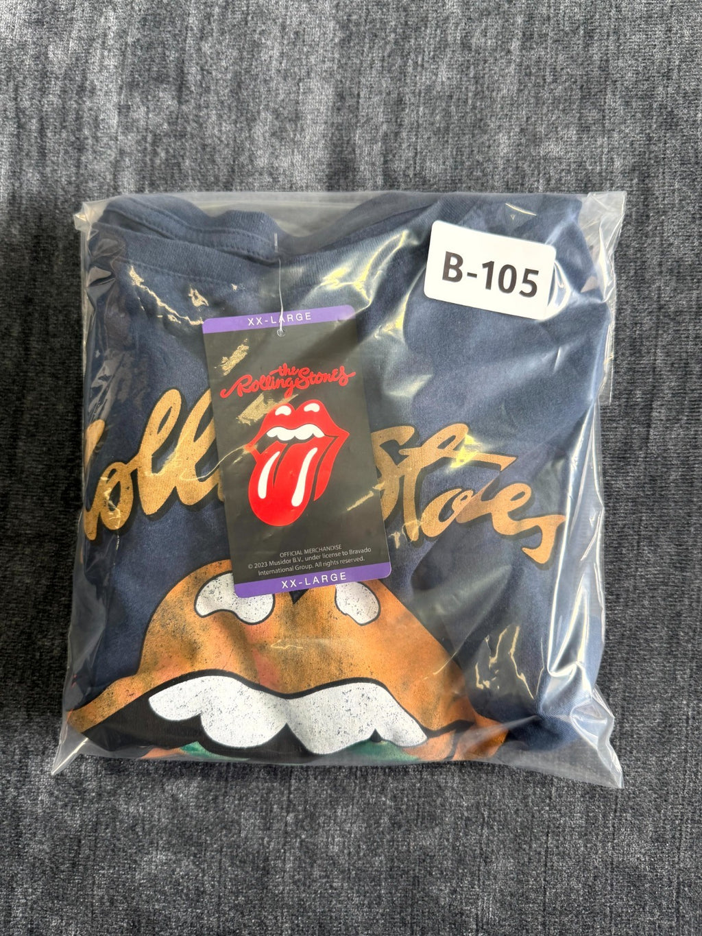 NWT The Rolling Stone Graphic Print T-Shirt Women's 2XL Navy Pullover 100%Cotton