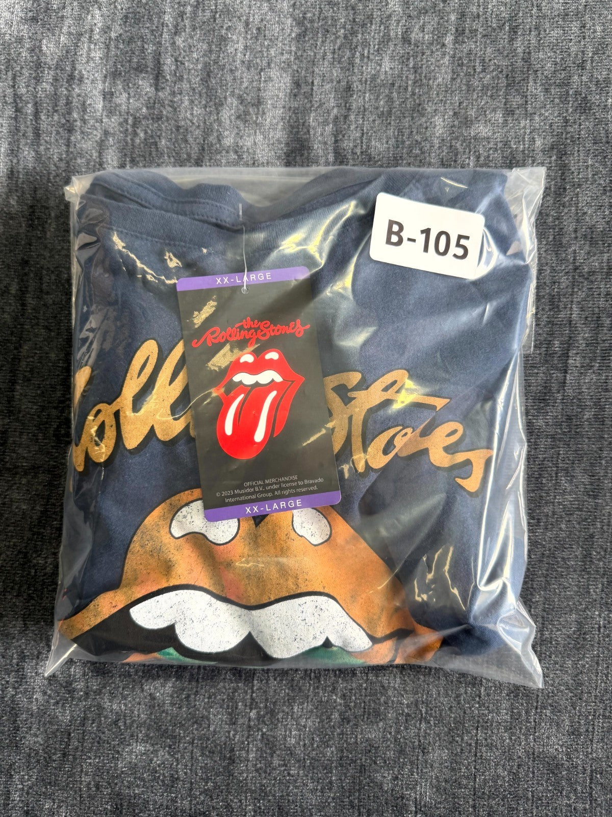 NWT The Rolling Stone Graphic Print T-Shirt Women's 2XL Navy Pullover 100%Cotton