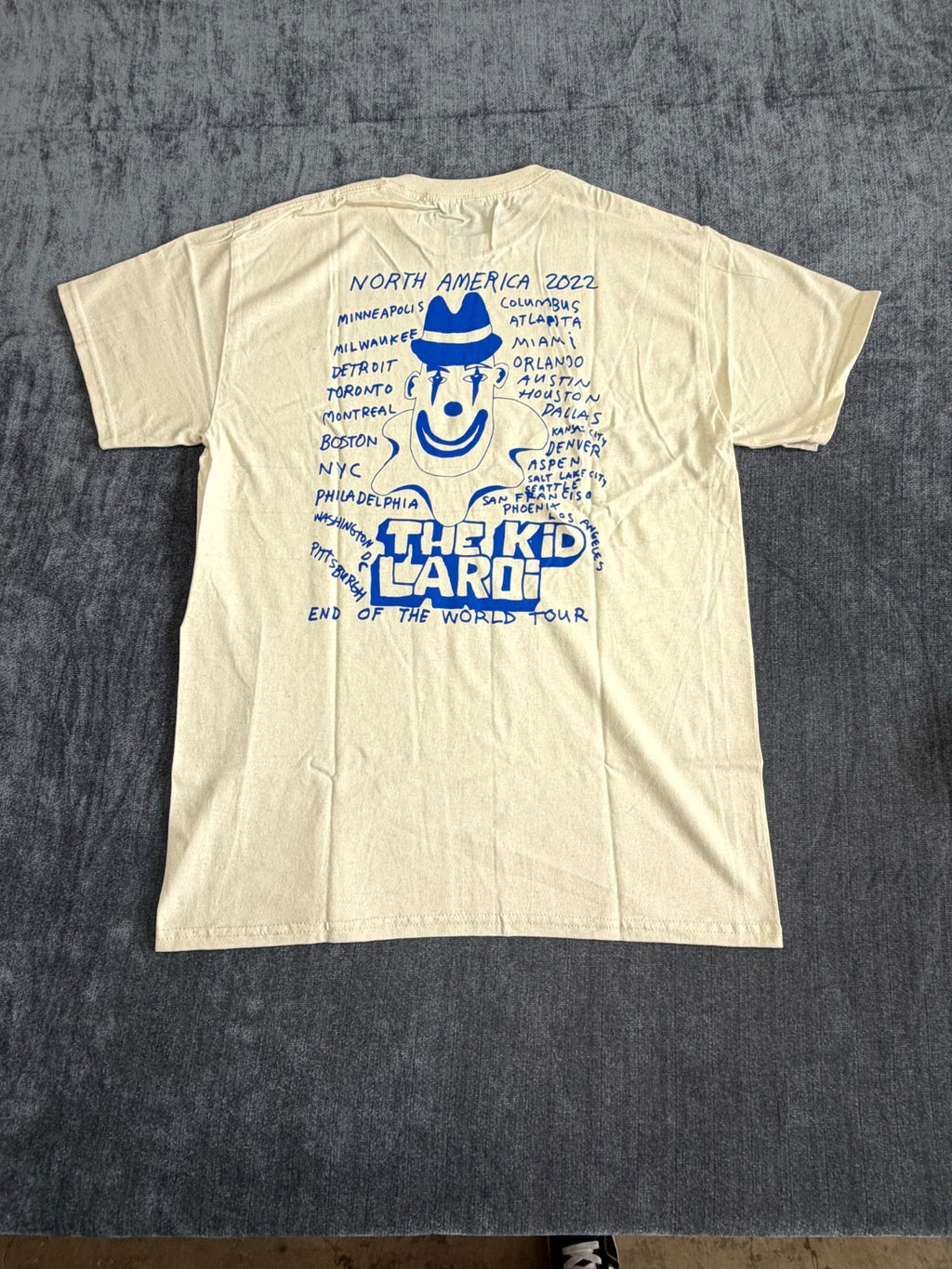 NWOT TKL 2022 EOWT Sketch T-Shirt Unisex Medium Ivory Graphic Print Short Sleeve
