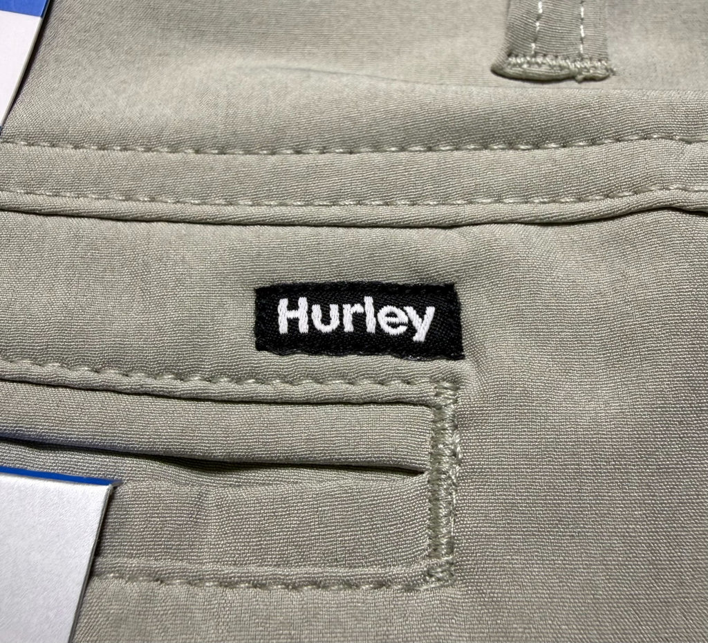 NWT Hurley All Day Hybrid Short Men's Size 38 Light Grey 4-Way Stretch Comfort