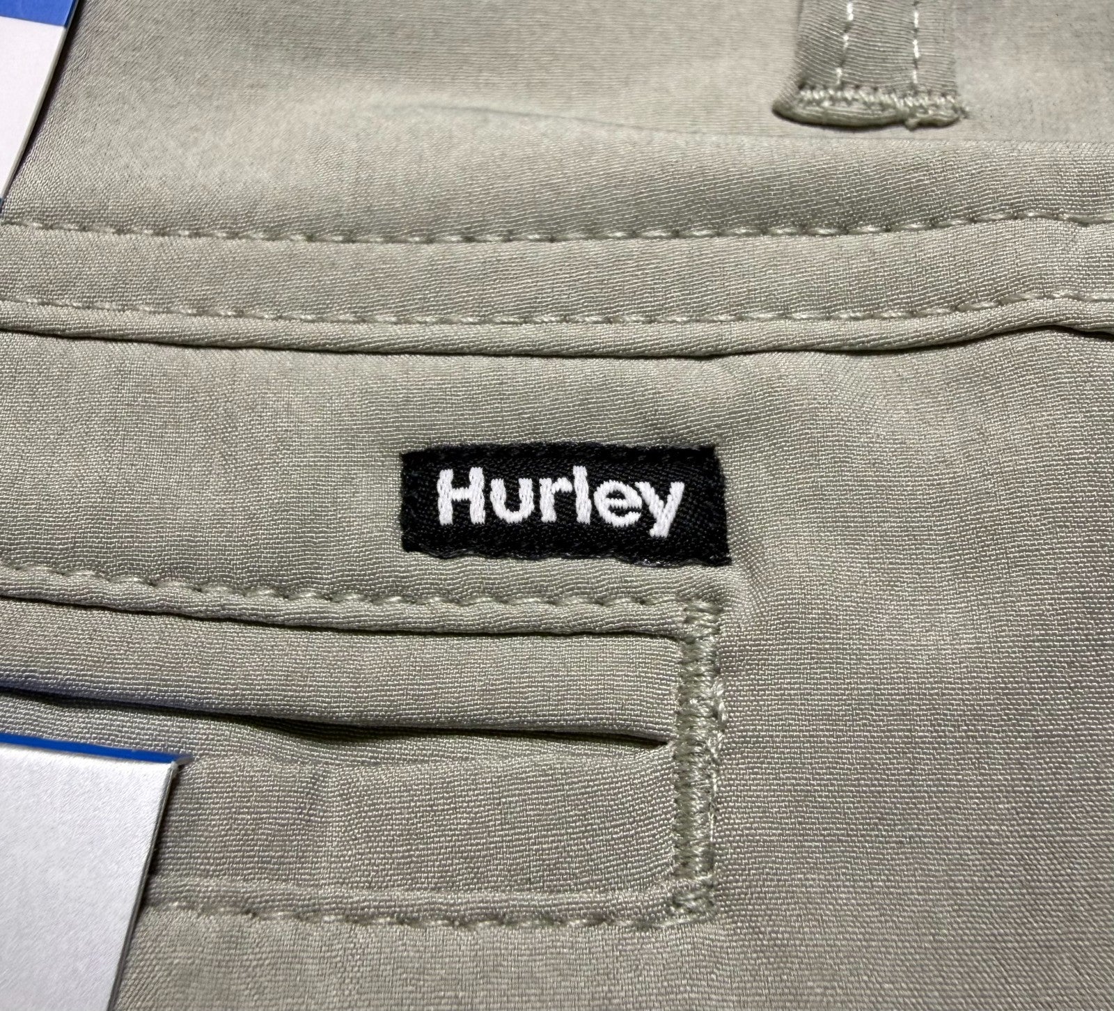 NWT Hurley All Day Hybrid Short Men's Size 38 Light Grey 4-Way Stretch Comfort