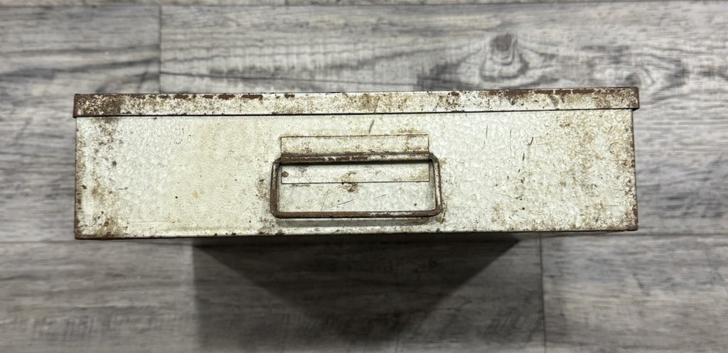 Vintage 1955 P&D Genuine Ignition Parts Box Metal Advertising Storage Case USA