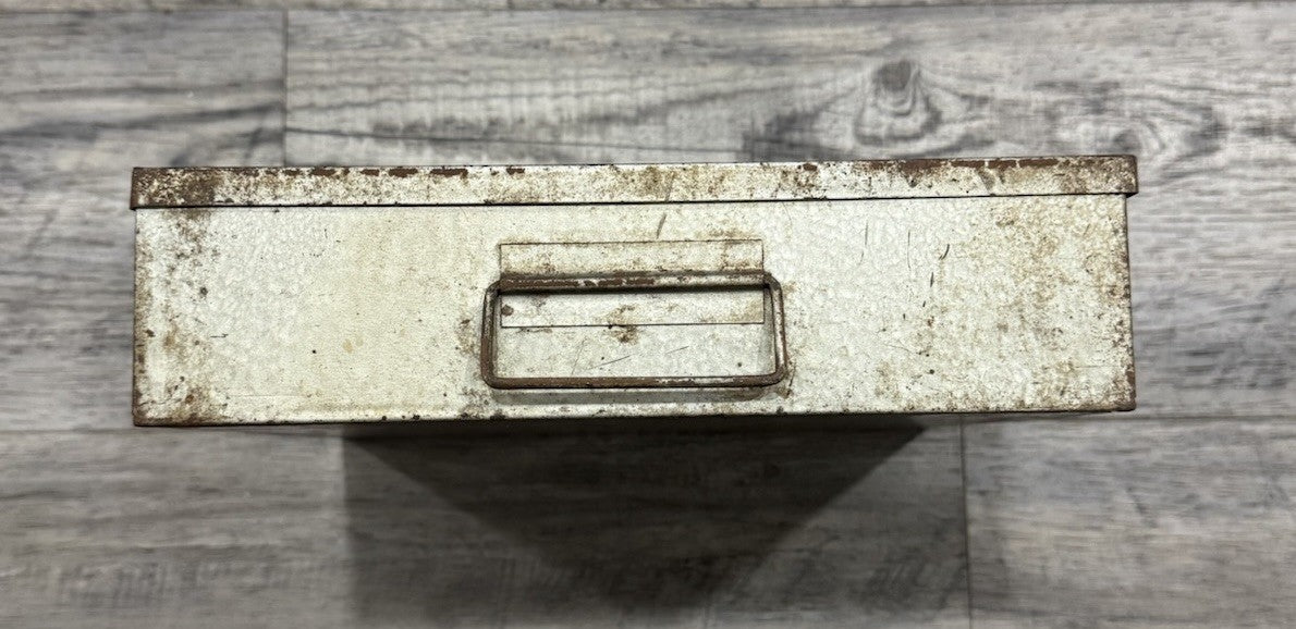 Vintage 1955 P&D Genuine Ignition Parts Box Metal Advertising Storage Case USA