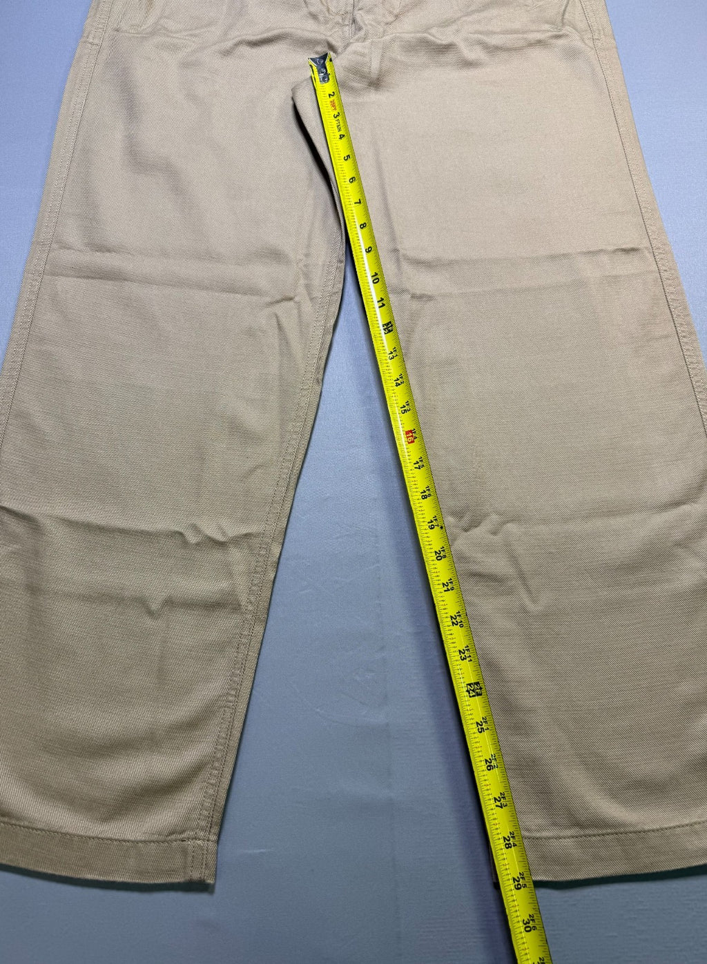 Gap Relaxed Fit Straight Leg Easy Twill Pants Women's Large Cream Beige Casual