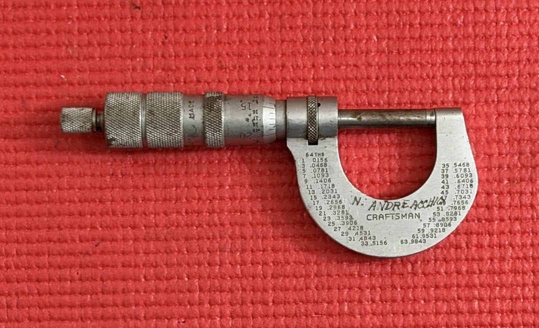 Vintage Craftsman DC  0-1” Micrometer  32nds / 64ths  Made in USA