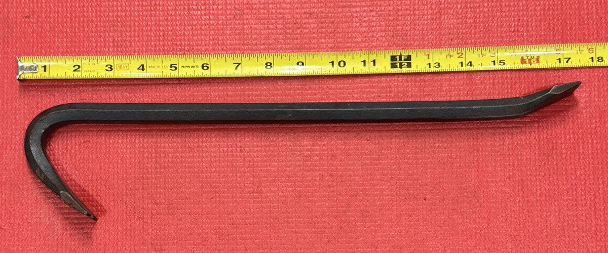 STANLEY TOOLS No. H1218 Pry Bar 17" Long Made in USA