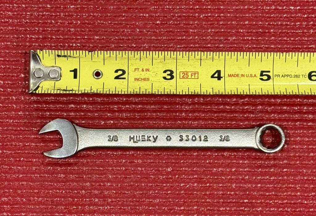 Vintage Husky Tools 33012, SAE 3/8" Combination Wrench 12PT Made in USA