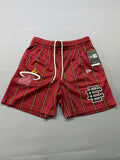 New Era Eric Emanuel X NBA Miami Heat Men’s Shorts Medium Red Striped Basketball