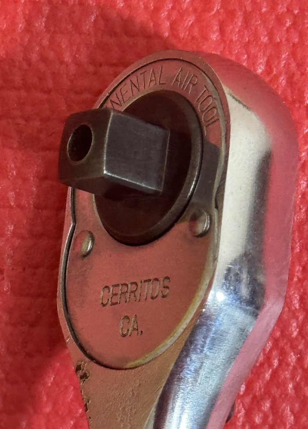 VINTAGE CONTINENTAL AIR TOOL NO. ATHR-375  3/8" DRIVE  RATCHET CERRITOS, CA. USA