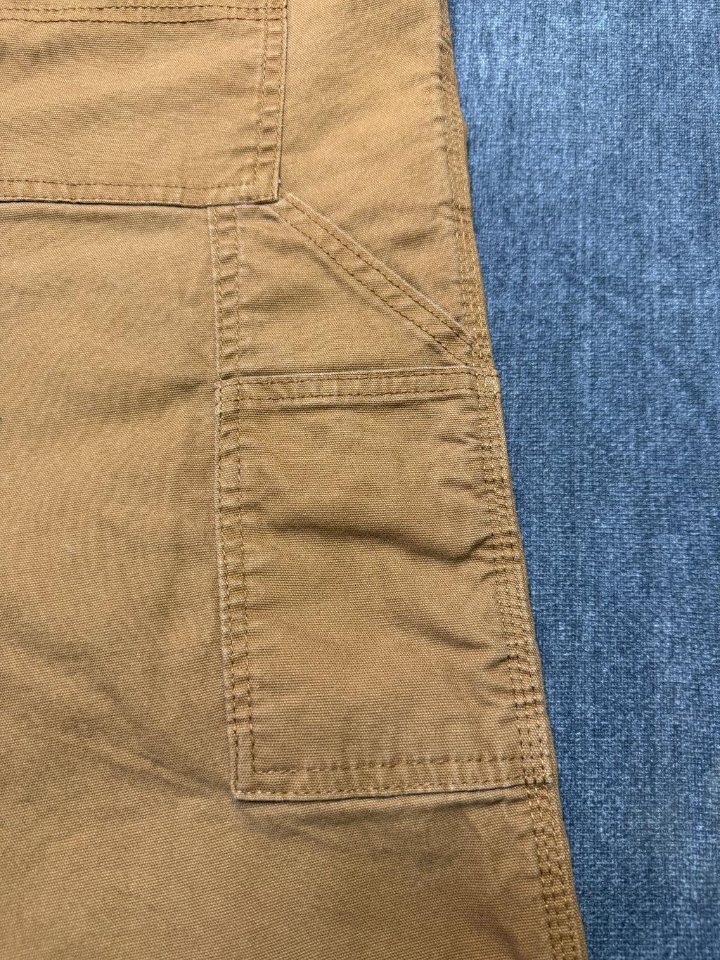 Coleman Work Pants Men's 34X32 Brown Straight Leg Cargo Pockets Pull-On Casual