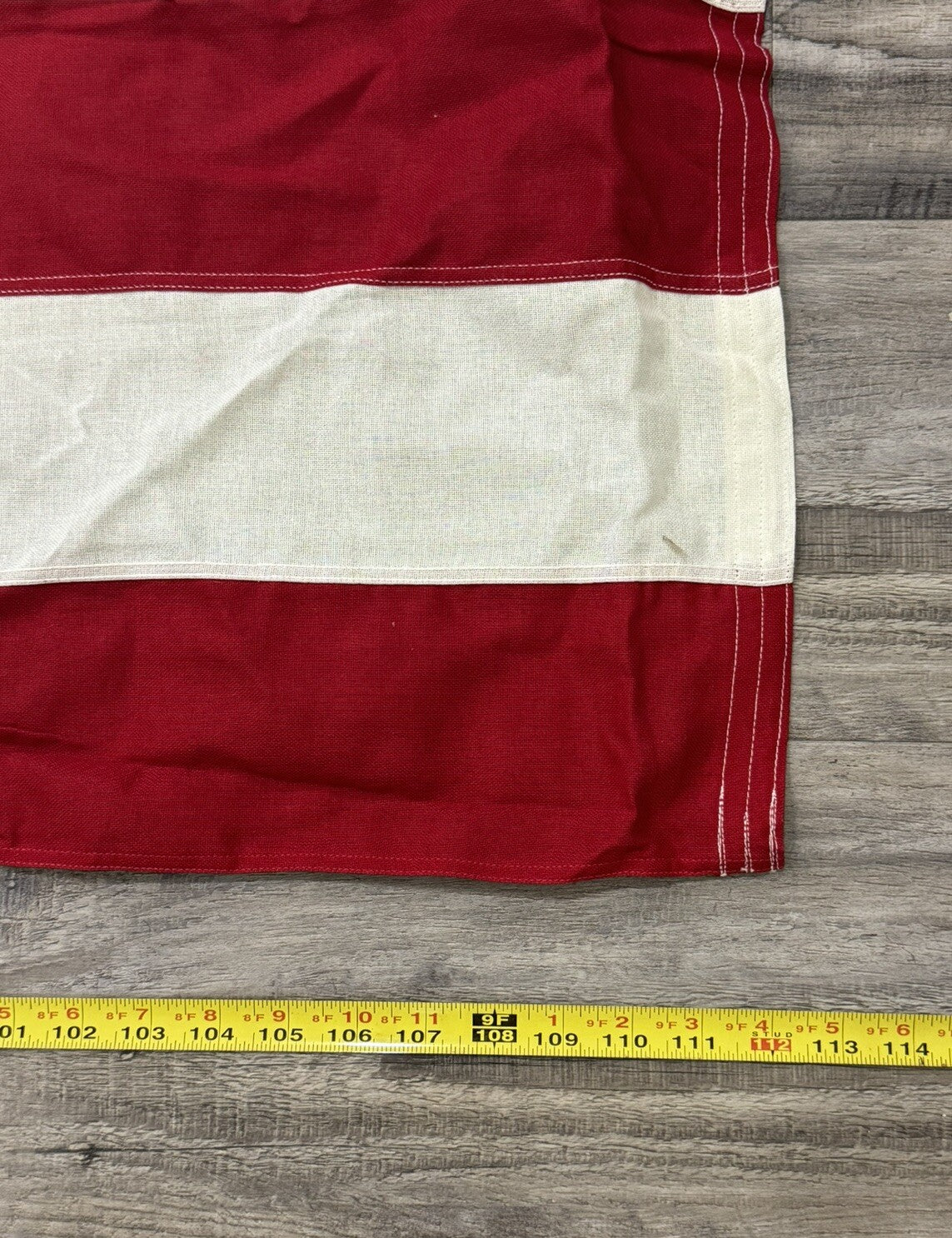 Vintage USA Flag Valley Forge Cotton Bunting Best American 50 Stars  112" x 56”