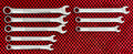 CRAFTSMAN NEW LOT OF 8 METRIC SAE COMBINATION WRENCHES LOT OF 8 NEW
