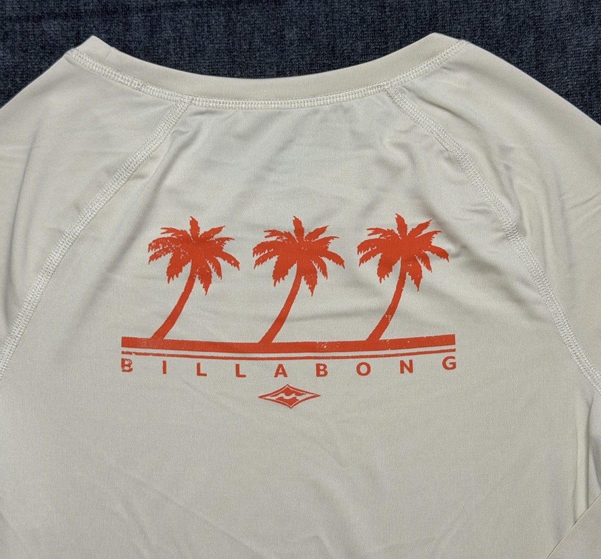 Billabong Women's UV Tee long sleeve Sun Shirt Tan White NEW | CHOOSE YOUR SIZE!