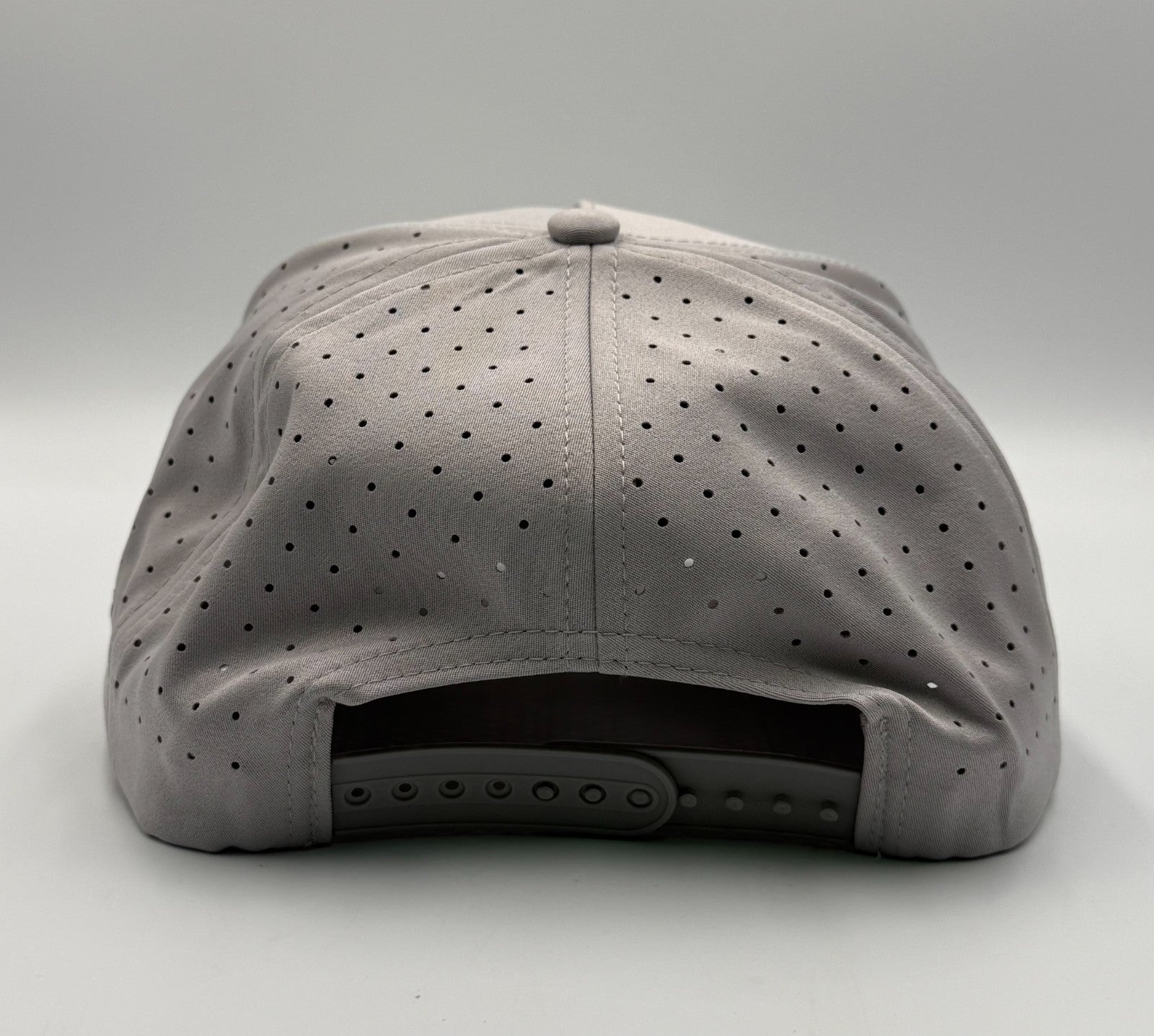 NWT Waggle Largemouth Bass Golf Hat Gray Adjustable Performance Snapback Cap