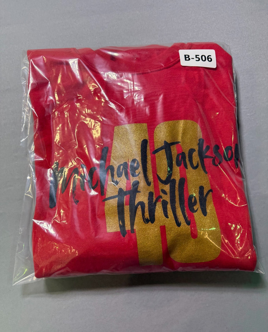 Michael Jackson Thriller 40 Crewneck Fleece Sweatshirt Men's 2XL Red 100% Cotton