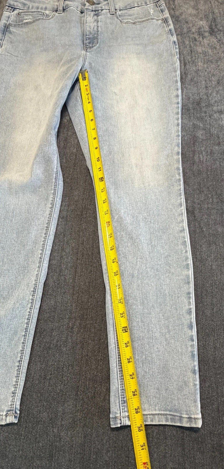 NWT Seven 7 Tummyless High Rise Skinny Jeans Women's 12 Blue Denim Medium Wash