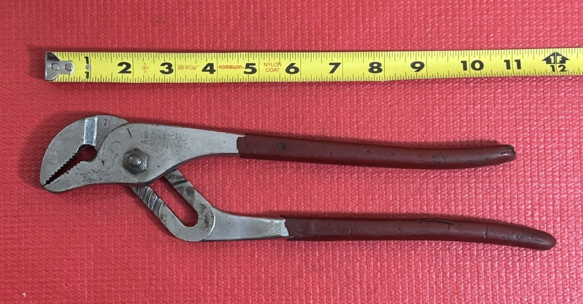 Blue Point Tools HL112P 12” Slip Joint Pliers Red Handle USA By Snap on