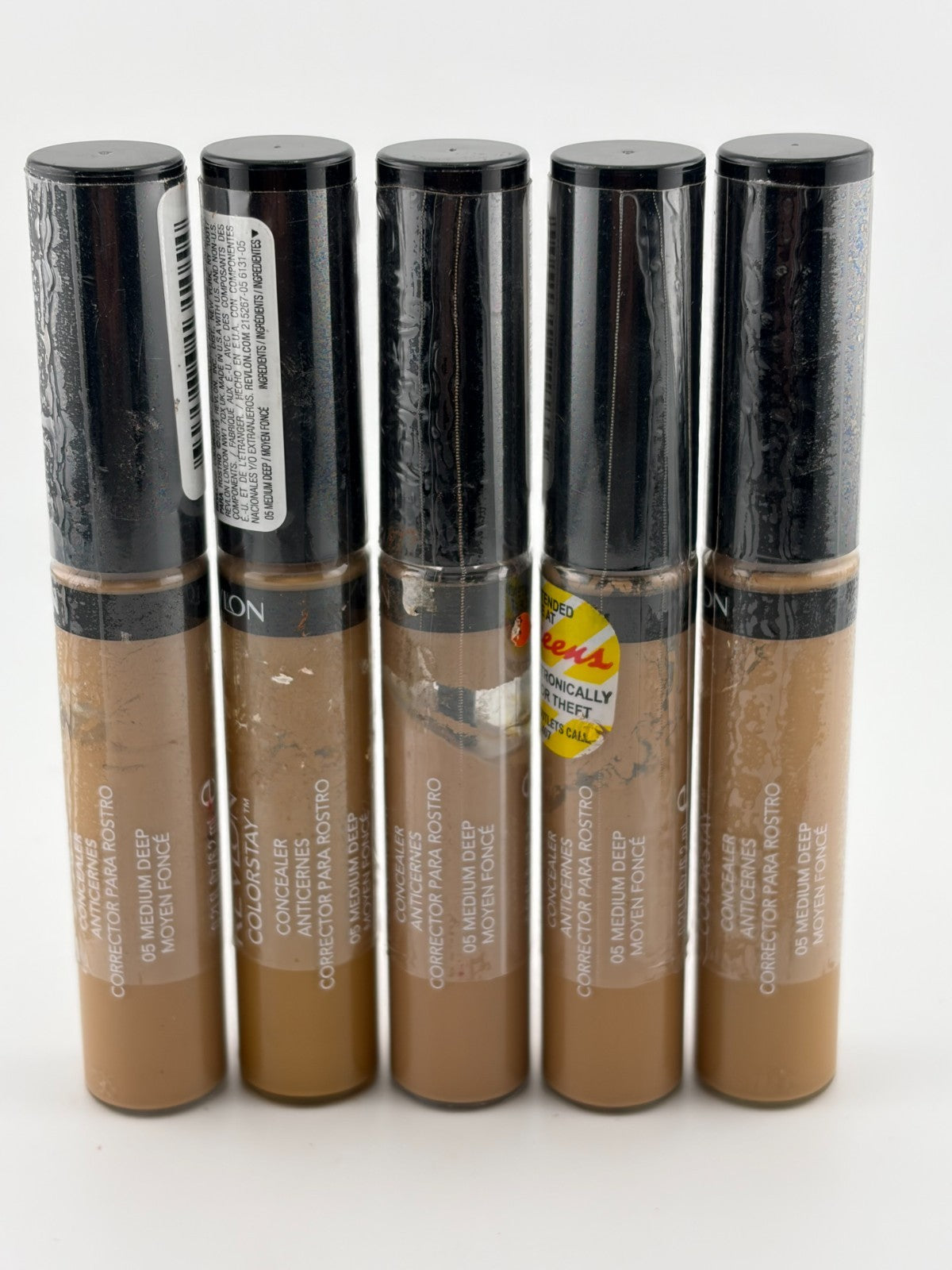 Revlon ColorStay Full Coverage Concealer Makeup 18M 50 Medium Deep - Set of 5