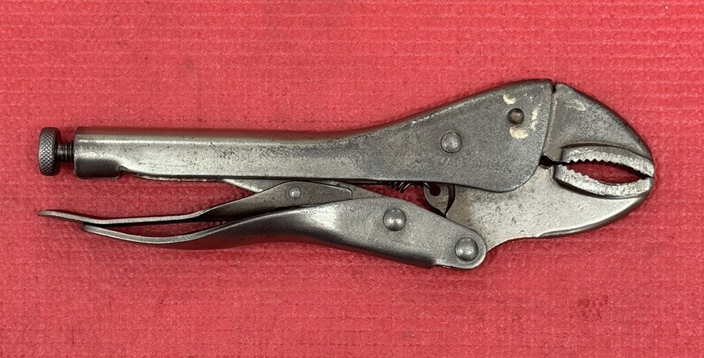 VINTAGE CRAFTSMAN CIRCLE I  7" STRAIGHT JAW LOCKING PLIERS VISE-GRIP  USA